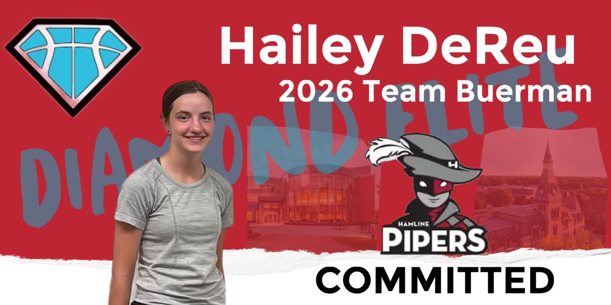 Team Buerman 2026 & 2027 (@teambuerman) on Twitter photo Congratulations to <a href="/MNDiamondElite1/">MN Diamond Elite</a> Team Buerman 2026 <a href="/DereuHailey/">Hailey DeReu</a> on your commitment to <a href="/HamlineWBB/">Hamline WBB</a>
<a href="/GMacHoops/">Grant McGinnis</a> <a href="/JrAllStarBB/">Jr. All-Star Girls Basketball</a> Congratulations to <a href="/MNDiamondElite1/">MN Diamond Elite</a> Team Buerman 2026 <a href="/DereuHailey/">Hailey DeReu</a> on your commitment to <a href="/HamlineWBB/">Hamline WBB</a>
<a href="/GMacHoops/">Grant McGinnis</a> <a href="/JrAllStarBB/">Jr. All-Star Girls Basketball</a>