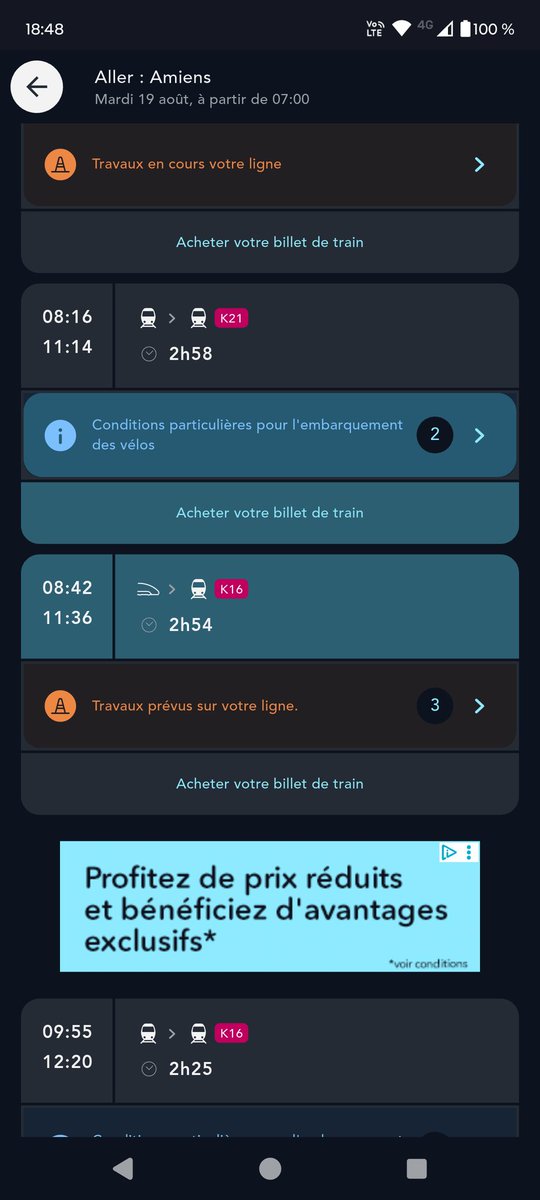 PaP0o59's tweet photo. @TERHDF Merci pour votre message mais l'application me propose pour arriver avant midi, soit de passer par Boulogne sur Mer, ou encore plus comique Paris, mais je dois sûrement mal utiliser l'application https://t.co/YKu7nB4soX