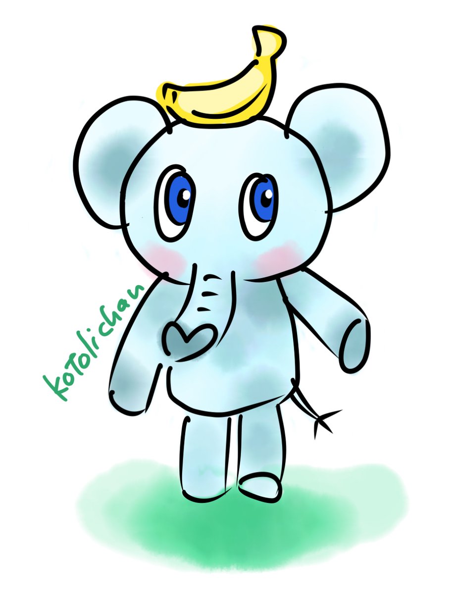 Kotolichan_Eng's tweet image. 変な象を描いた記録
#落書き #doodle
