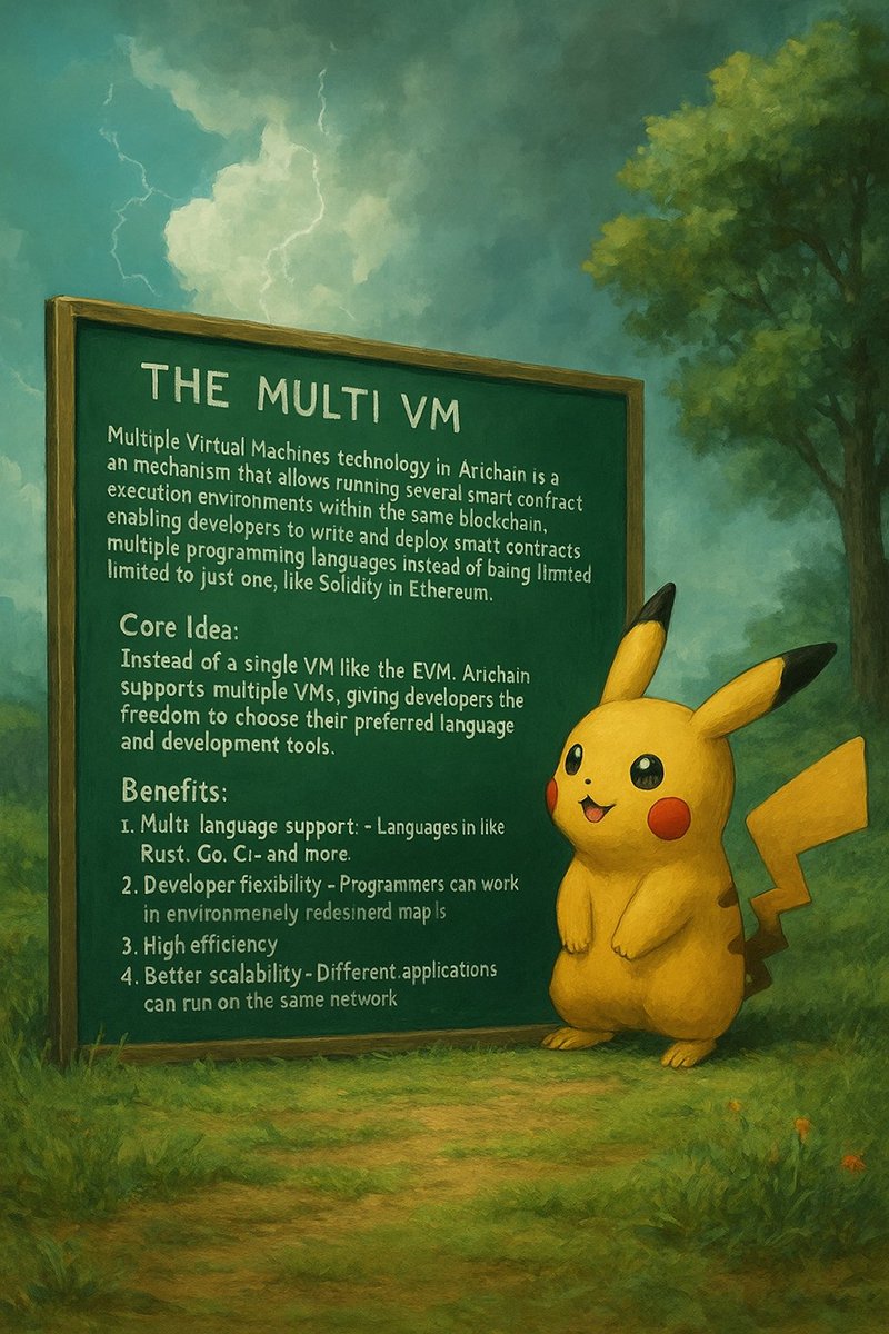 OussailB10556's tweet image. One chain. Multiple VMs. Infinite possibilities.
@Arichain_ brings EVM, SVM &amp;amp; more under one roof — bridging ecosystems, unleashing liquidity, and supercharging Web3 innovation.
#Arichain #MultiVM #Web3&quot;
@Ari_Michelle9 @haeriweb3