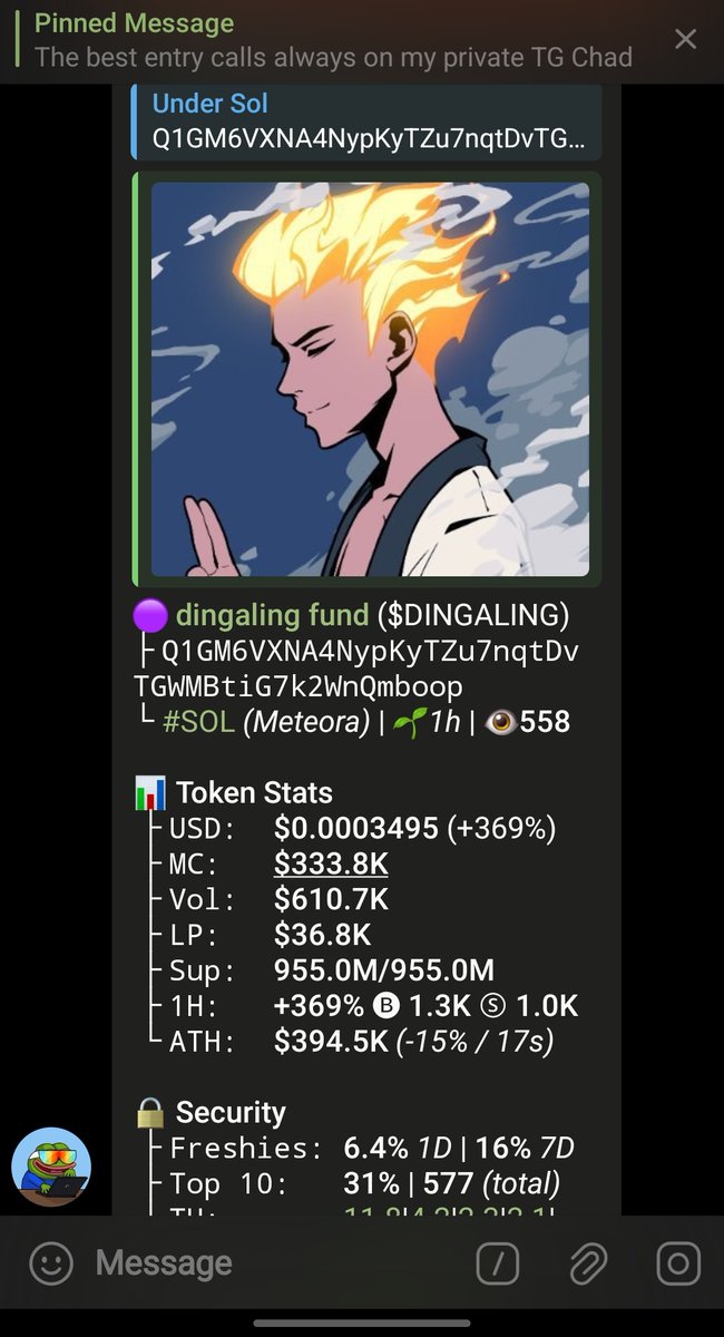 Sundayode95's tweet image. Watch your entry on $DINGALING
CA&amp;gt;&amp;gt;

Q1GM6VXNA4NypKyTZu7nqtDvTGWMBtiG7k2WnQmboop