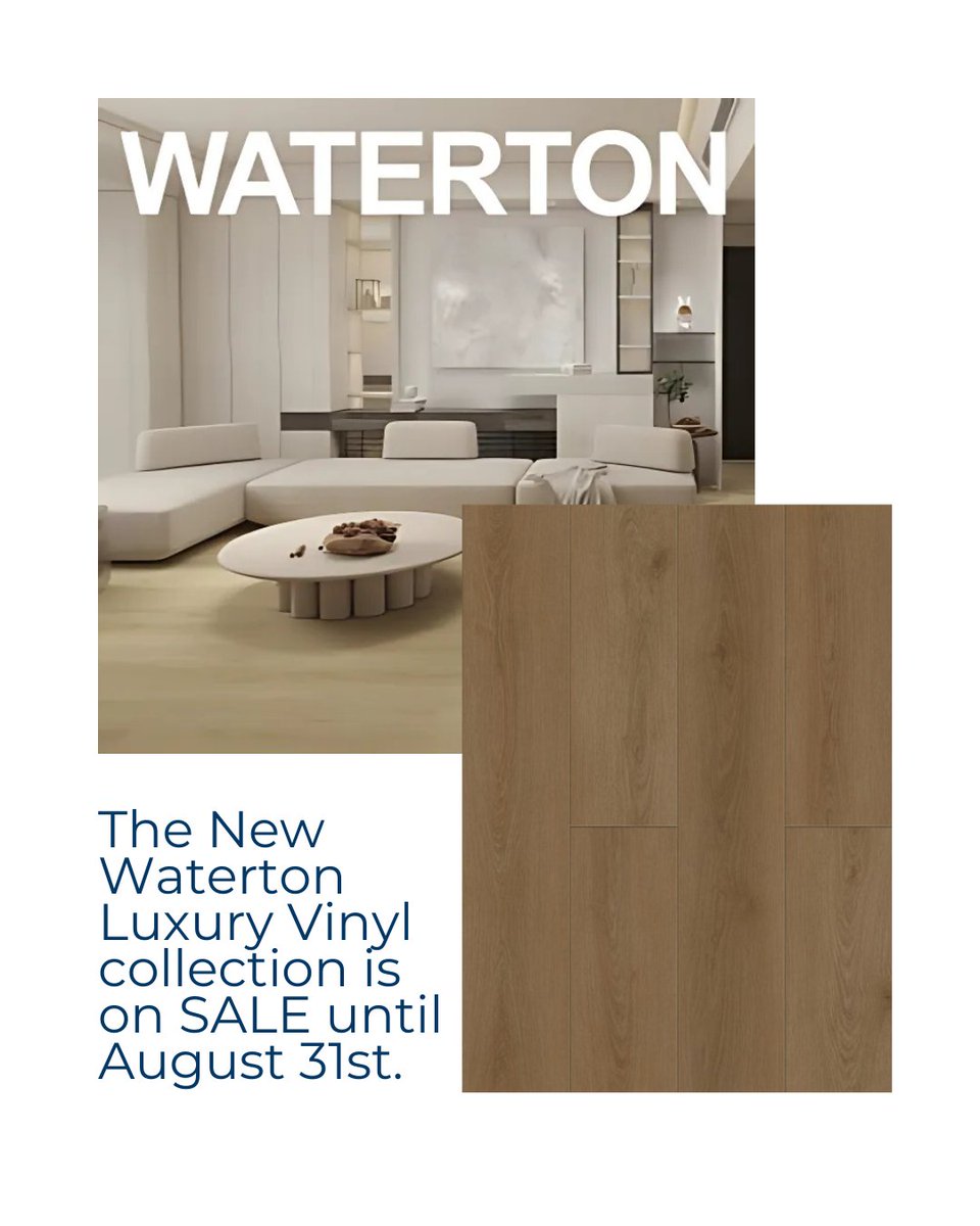 ParamountYEG's tweet image. Introducing the NEW Waterton Luxury Vinyl collection — now on SALE till August 31st!

Available for quick delivery with 9” x 60” planks in 6 beautiful colors. Regularly priced at $4.97/SF, now just $3.99/SF!

#yegflooring #yegconstruction #yegreno #luxuryvinyl
