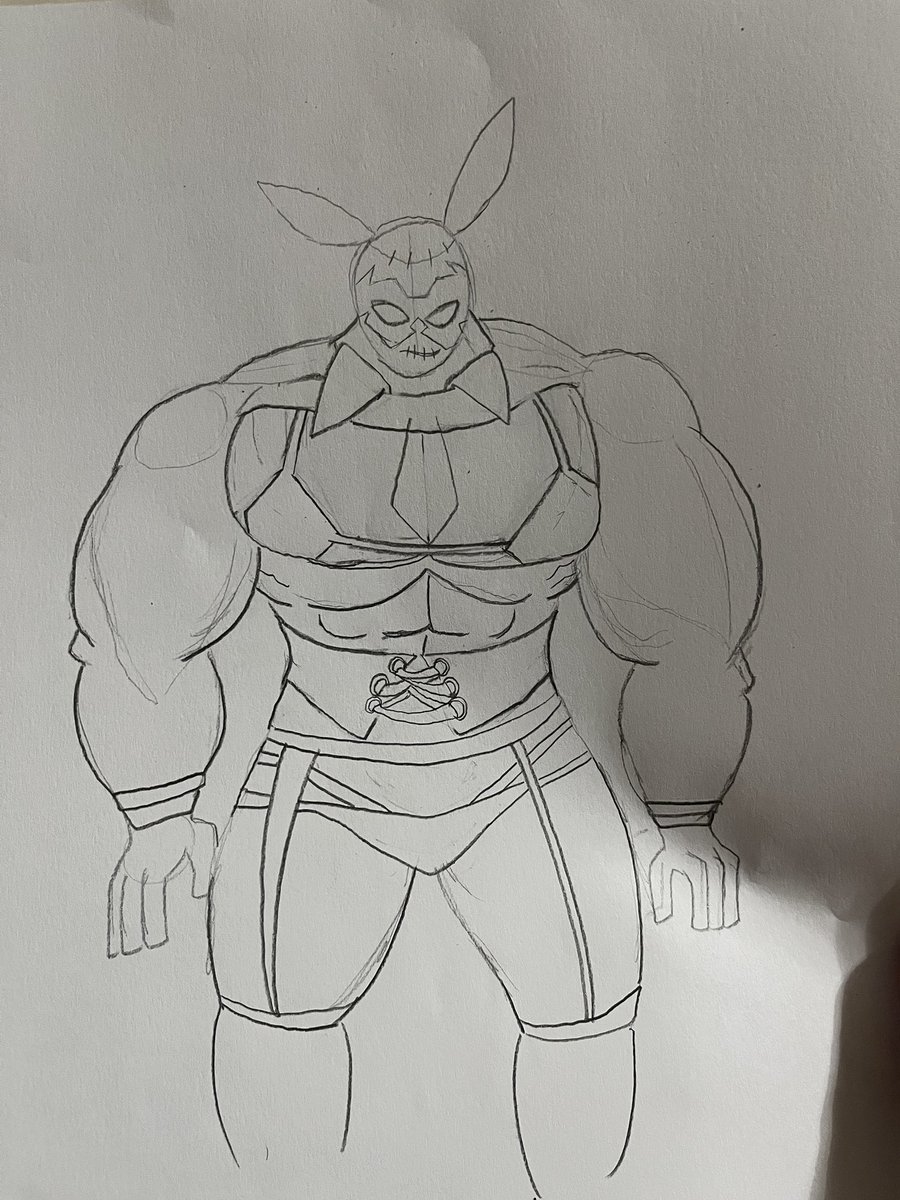 The comparison of my first Bane doodle vs my most recent one… damn I am getting better! 🤤🤤