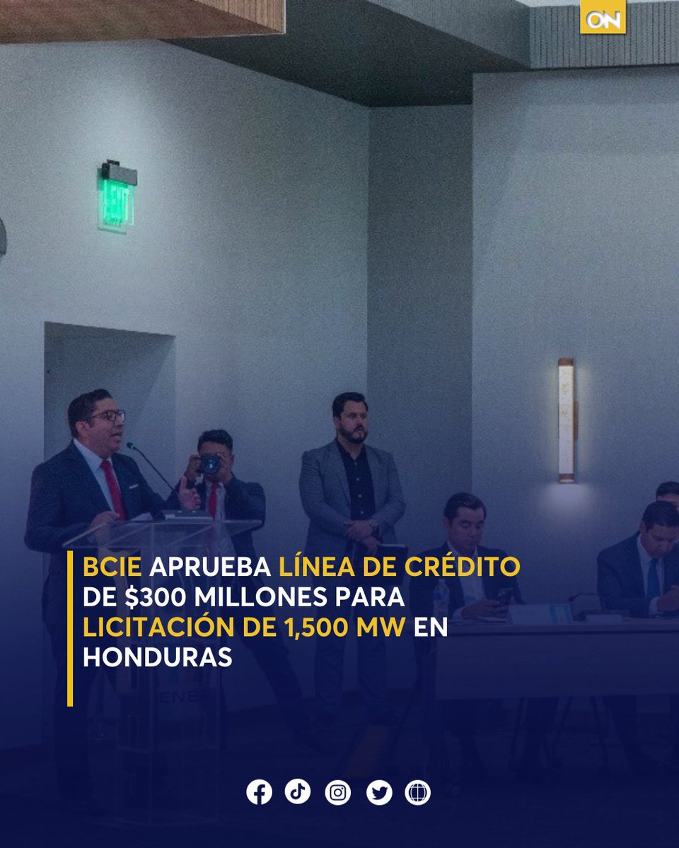 11_Noticias's tweet photo. 🟡| El secretario de Energía, Erick Tejada, anunció que el BCIE aprobó por unanimidad una línea de crédito por 300 millones de dólares.
Los detalles 👉🏻: https://t.co/sqxxSZa4It
#BCIE #Licitación #ErickTejada https://t.co/HHCFkBNS8U