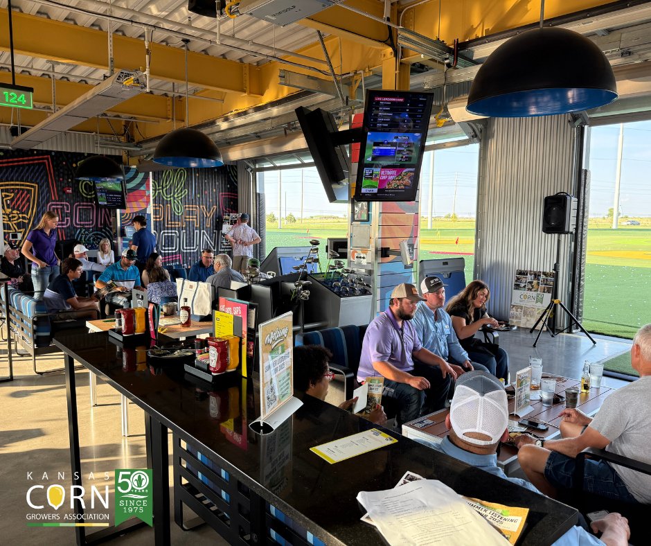 Thanks to everyone who joined us last night at our Wichita Summer Listening Tour Stop for great conversations about ethanol and a little fun at TopGolf! ⛳🌽 Next stop—Topeka, see you in a few hours! #kscorn #slt25 #listeningtour