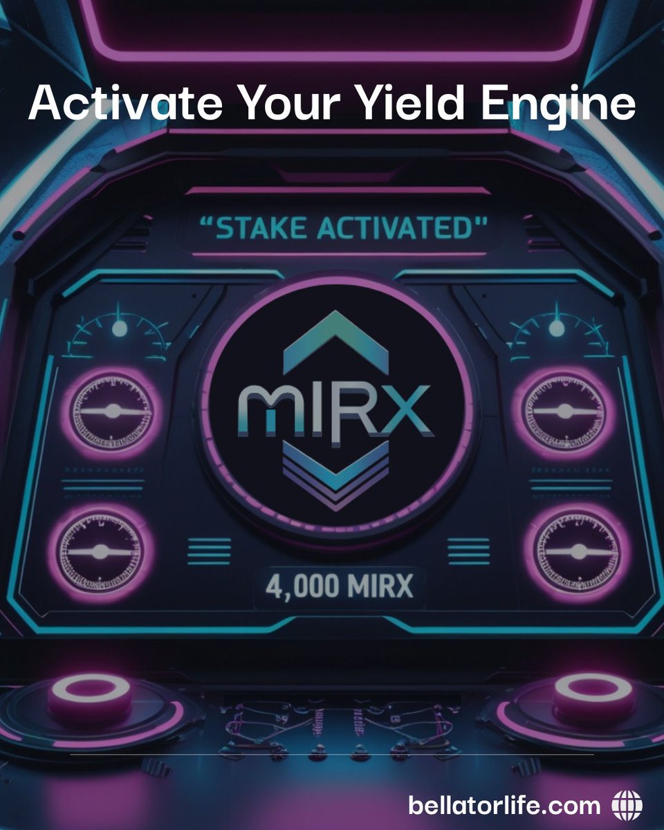 Miracle_Chain's tweet photo. π₯ Stake 4,000 MIRX.
π Activate your digital yield engine.
This isnβt passive staking, it's the start of real on-chain income.
π https://t.co/ZiXbaz2uuY
$MIRX #MiracleChain #CryptoStaking #YieldMachine https://t.co/jr9aP14qhE
