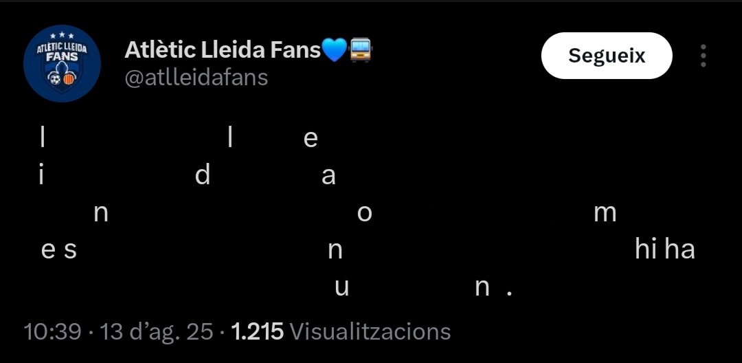 Compte que davant la cagatòria hi ha RECULADA d'Atlètic Lleida Fans, que es rendeix en la batalla contra el Lleida: