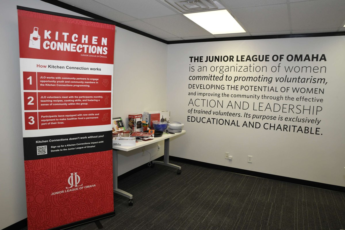 JLOmaha's tweet photo. BIG NEWS from the Junior League of Omaha! We’re thrilled to announce that our Kitchen Connections program has received a $5,000 Community Impact Award from @corebank! Hear from our President Jillian Rahe and learn more in the latest Core Bank blog here: https://t.co/aQ3NxAayXD https://t.co/XSBlIJ25Yb