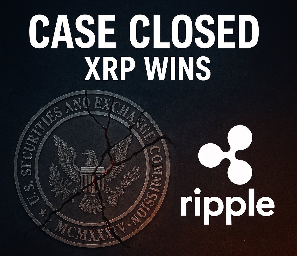 🚨 SEC Chairman Paul Atkins has declared the Ripple lawsuit chapter “finally closed”… ending nearly 5 years of regulatory warfare.
The same SEC that tried to cripple XRP is now pivoting to “clear crypto regulations.