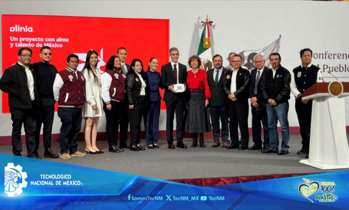 #ElTecNMInforma 
A menos de un año de su presentación oficial y de haberse anunciado el proyecto Olinia, su coordinador, Roberto Capuano Tripp, en compañía del director general del TecNM, Ramón Jiménez López y el director del Instituto Politécnico Nacional, Arturo Reyes Sandoval.