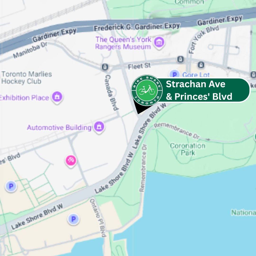 Bike Share Toronto (@bikeshareto) on Twitter photo 🎡 Attending the CNE? Just ride, valet, and head straight to the fun! 🚲
Enjoy unlimited, hassle-free docking at Bike Share Toronto’s Valet Station at Strachan Ave / Princes' Blvd from Aug 15 to Sept 1.
🕔 Weekdays: 5–11PM
🕛 Weekends & Labour Day: 12–11PM
⭐Our Valet Service 🎡 Attending the CNE? Just ride, valet, and head straight to the fun! 🚲
Enjoy unlimited, hassle-free docking at Bike Share Toronto’s Valet Station at Strachan Ave / Princes' Blvd from Aug 15 to Sept 1.
🕔 Weekdays: 5–11PM
🕛 Weekends & Labour Day: 12–11PM
⭐Our Valet Service