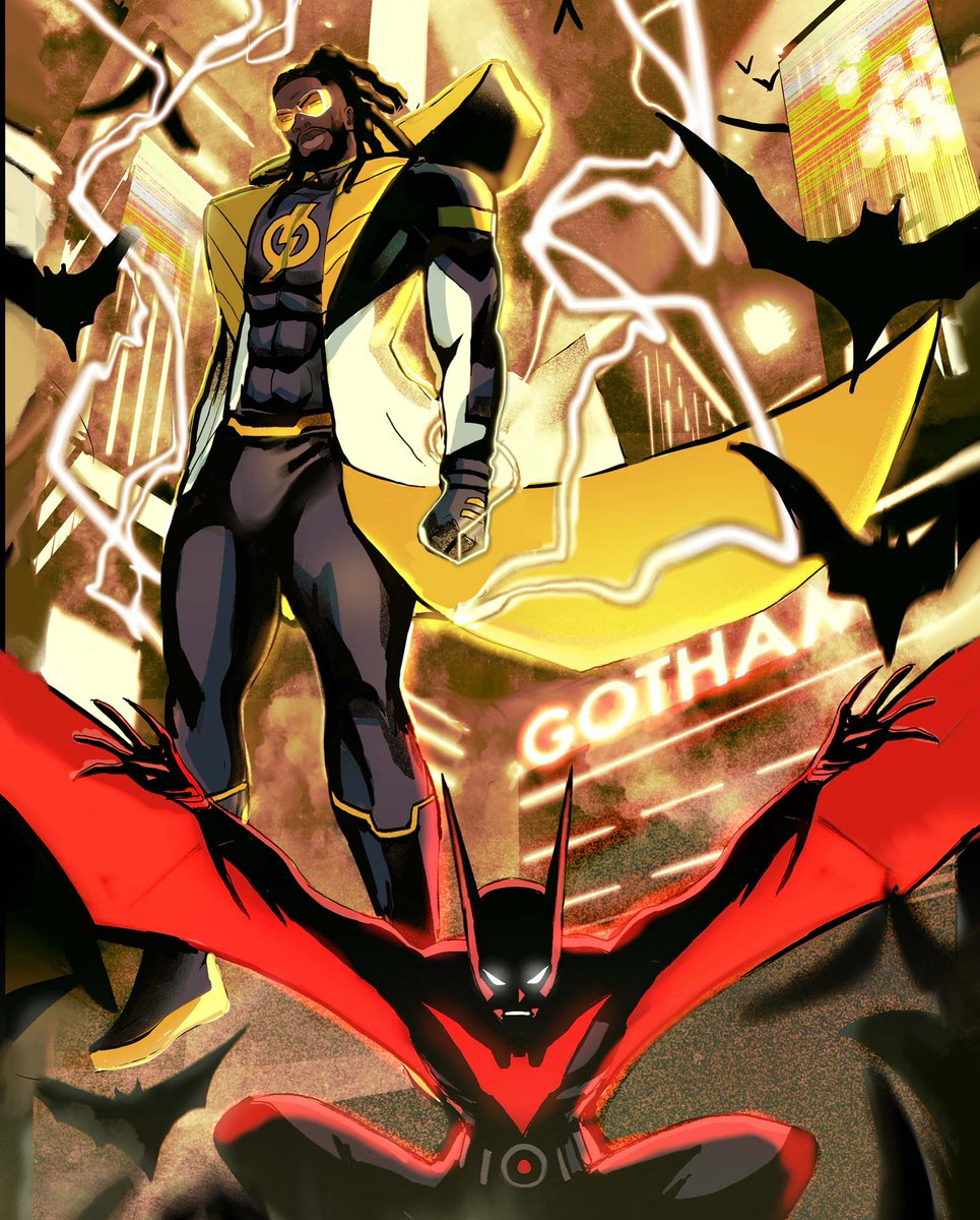 NostalgicComics's tweet photo. This November #DcComics is releasing Batman / Static Beyond a six issue #Elseworld mini series! #batman #batmanbeyond #staticshock #static https://t.co/mqq0jMyWC7