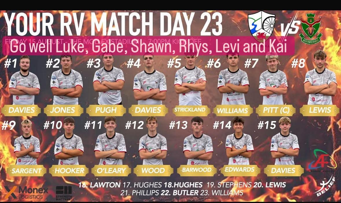 Congratulations to all the Bargoed boys representing their districts this Friday night .

12 players in total, making the match day squads .

To the boys who have not made a squad this time out , keep working hard for your opportunity💪 🏉💙