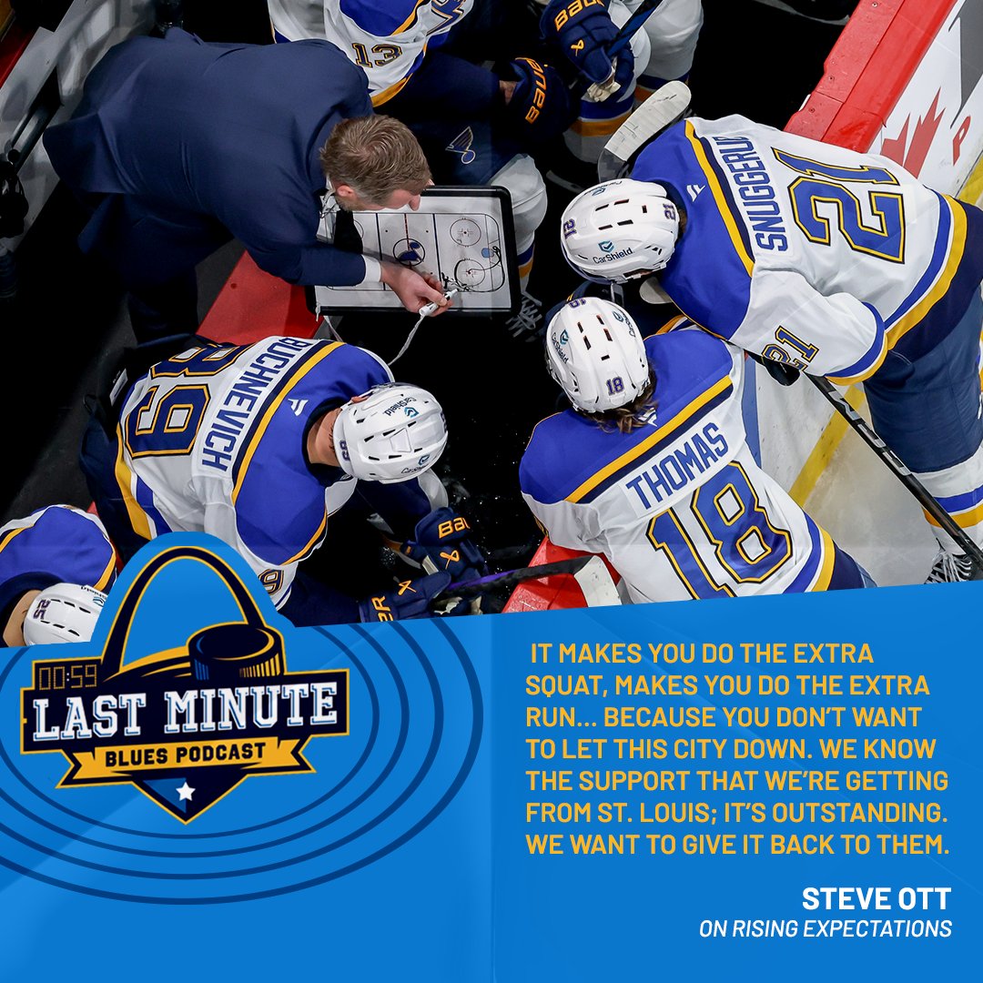 Otter has us FIRED UP for this season. Hear from the Associate Coach on a new episode of the Last Minute Blues Podcast 🎧 stlblues.me/3PtdJOM