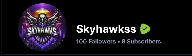 00Skyhawks00's tweet photo. THANK YOU SO MUCH @GamingOnRumble, @rumblevideo, AND THE ENTIRE RUMBLE FAM!
We just hit 100 FOLLOWERS! 🎉🔥 Started streaming on Rumble on August 1st, and the support has been absolutely incredible. Let’s keep it going! This is just the beginning! 💪🚀 #RumbleFam #100Strong https://t.co/6ueGdSHn9X
