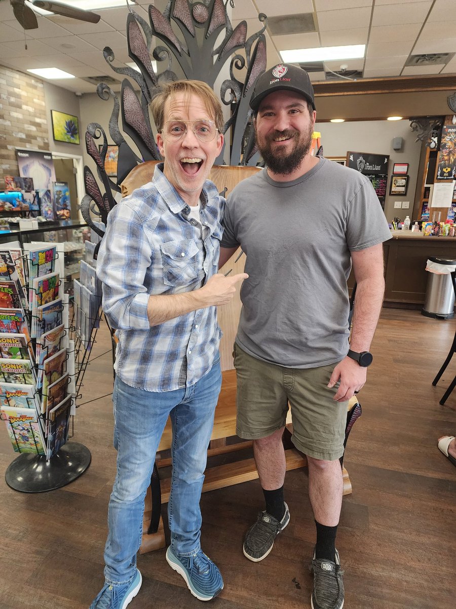 MorseCodeVGC's tweet image. James Arnold Taylor walked into my shop today! So happy I got to meet you a second time! @JATactor