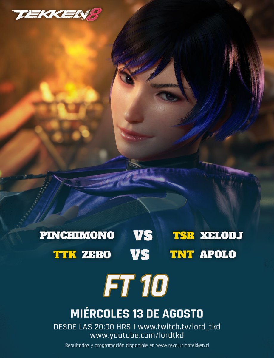 Lord TKD (@lord_tkd) on Twitter photo Hoy miรฉrcoles vamos con estos FT10 ๐ฅ
๐น Pinchimono vs TSR Xelodj
๐น TTK Zero vs TNT Apolo
ยกImperdible! ๐ฅ
๐ฆ๐ท ๐ง๐ท ๐บ๐พ ๐ต๐พ: 21:00 hrs
๐จ๐ฑ ๐ง๐ด ๐ป๐ช ๐ฉ๐ด: 20:00 hrs
๐ต๐ช ๐ช๐จ ๐จ๐ด: 19:00 hrs
๐ฒ๐ฝ ๐ฌ๐น ๐ณ๐ฎ: 18:00 hrs
๐ช๐ธ: 02:00 hrs
๐ต twitch.tv/lord_tkd
๐ด youtube.com/lordtkd
Los esperoโ๏ธ Hoy miรฉrcoles vamos con estos FT10 ๐ฅ
๐น Pinchimono vs TSR Xelodj
๐น TTK Zero vs TNT Apolo
ยกImperdible! ๐ฅ
๐ฆ๐ท ๐ง๐ท ๐บ๐พ ๐ต๐พ: 21:00 hrs
๐จ๐ฑ ๐ง๐ด ๐ป๐ช ๐ฉ๐ด: 20:00 hrs
๐ต๐ช ๐ช๐จ ๐จ๐ด: 19:00 hrs
๐ฒ๐ฝ ๐ฌ๐น ๐ณ๐ฎ: 18:00 hrs
๐ช๐ธ: 02:00 hrs
๐ต twitch.tv/lord_tkd
๐ด youtube.com/lordtkd
Los esperoโ๏ธ
