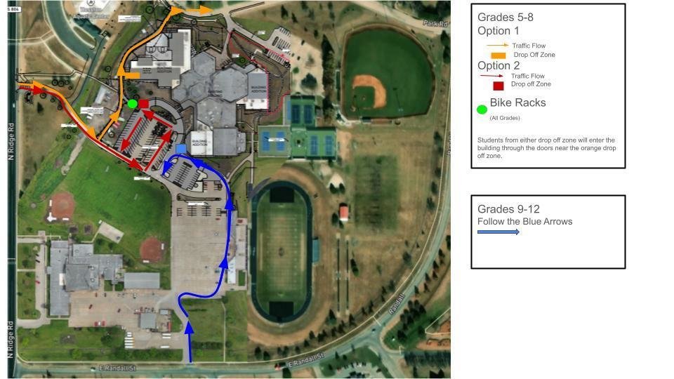 Please click on the following link for updated information on parking, pick-up and drop-off locations, and flow of traffic at our 5th-12th grade building for the first day of school tomorrow.  hesstonschools.org/page/latest-up…