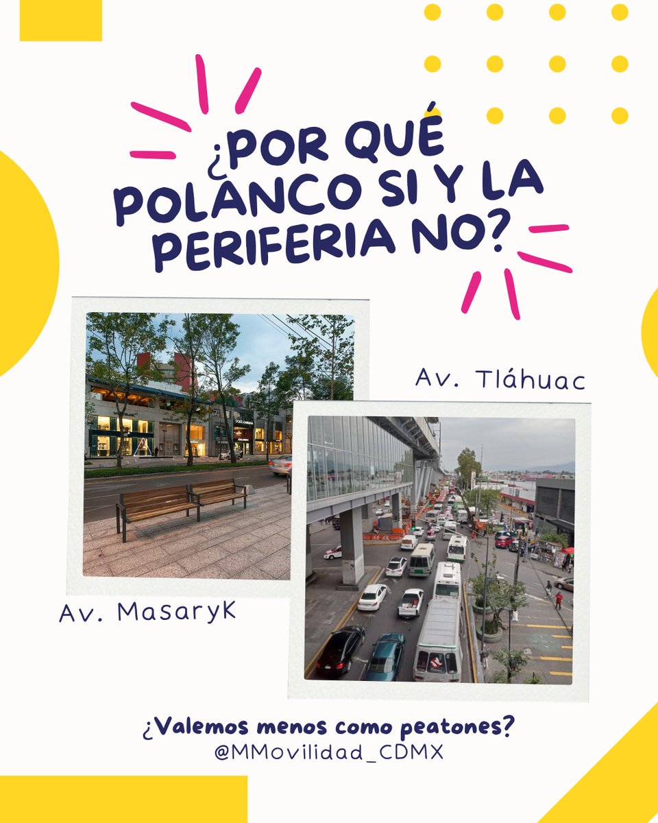 ¿Nuestra vida esta determinada por el lado de la ciudad donde nacemos?
¿Los espacios dignos son solo para aquellos que pueden pagarlos?
¡Ya no más!
#MarchaMejorMovilidad