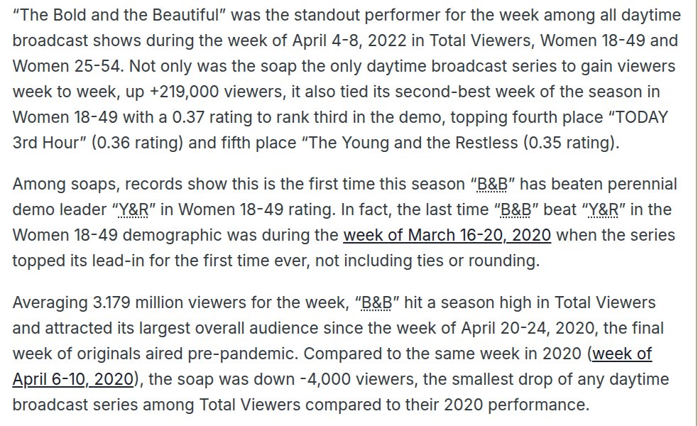 _chickymonkey's tweet photo. "Sinn doesn't bring ratings"
and another week of Sinn's shootings, over 3 MILLION
Credit SON
#BoldandBeautiful https://t.co/fmZWjzRadL