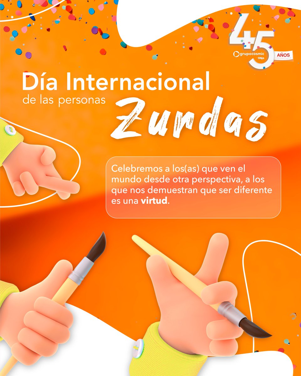 cosmic_mexico's tweet photo. Porque ser zurdo es ser único. ¡Feliz Día Mundial de las Personas Zurdas! ✋😉

#DíaMundialDeLasPersonasZurdas #Zurdera https://t.co/6JUL8Yvrwl