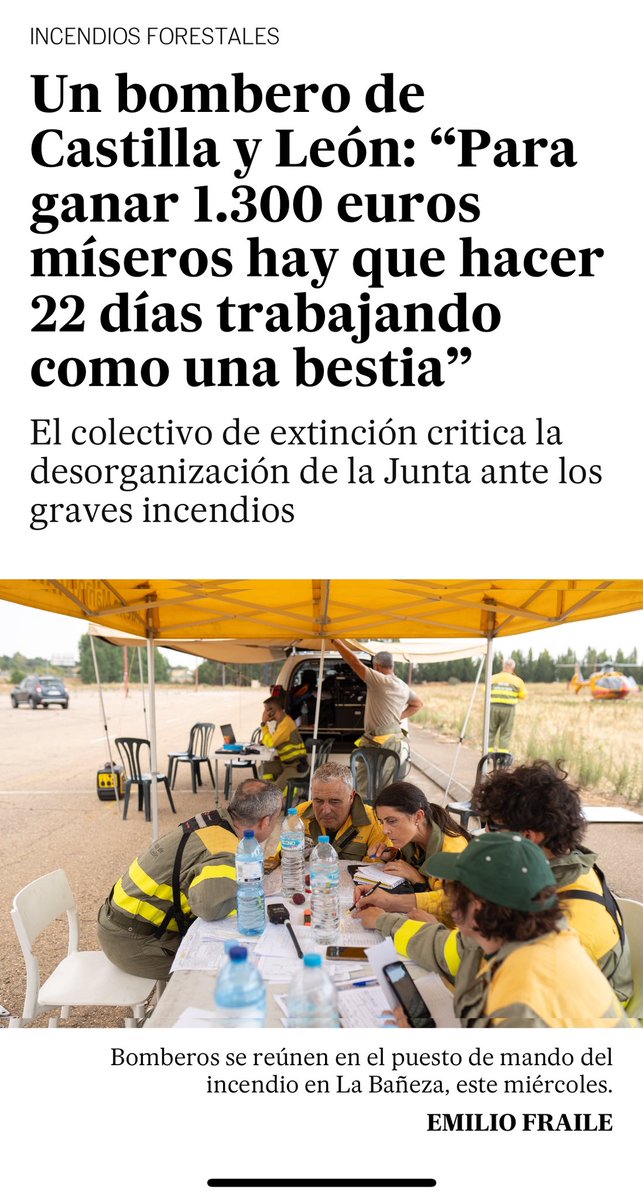 manolopezzi's tweet photo. He sido Consejero de Medio Ambiente en Andalucía y reestructuré el dispositivo de lucha contra incendios, INFOCA, dotándolo de más recursos personales y de medios, sabiendo que el cambio climático nos iba a poner las cosas duras cada año más. Llega el PP de MBonilla, de Feijóo, Ayuso, Mañueco, Rueda, Mazón.. y se ríen y burlan de los científicos y de sus previsiones. Gastan menos de lo necesario en estas labores, con frecuencia ni lo que estaba presupuestado.  No invierten en equipos, medios y en dignificar las condiciones de los agentes y bomberos forestales. Y cuando llegan los inevitables incendios, con altísimas temperaturas, se esconden y culpan al Gobierno de la nación, sabiendo que las competencias es exclusiva de las Comunidades Autónomas. Es indignante la poca vergüenza que manejan. Sí, para apagar incendios sirven también los impuestos y un sector público preparado y con buenos medios.