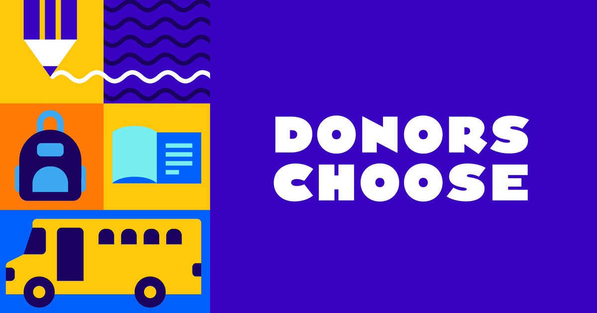 Please consider supporting and sharing our projects:

Ms Dimatteo’s Kindergarten &amp; Ms Romero’s 2nd grade need basics

Ms Zor’s school wide reading project is doubling donations until 8/18! Enter code “LIFTOFF” at check out to double your donation! donorschoose.org/donors/search.…