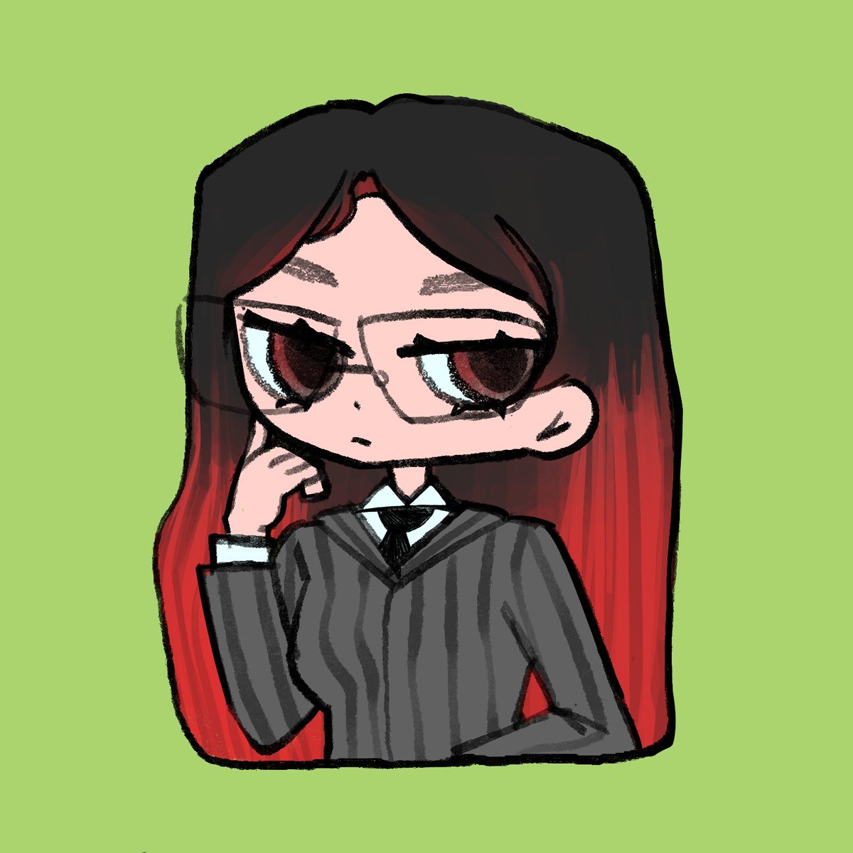 Rym me ha hecho un dibujito precioso, asique esta es mi nueva pfp :3

Gracias reina @pwonyoon 🖤🖤