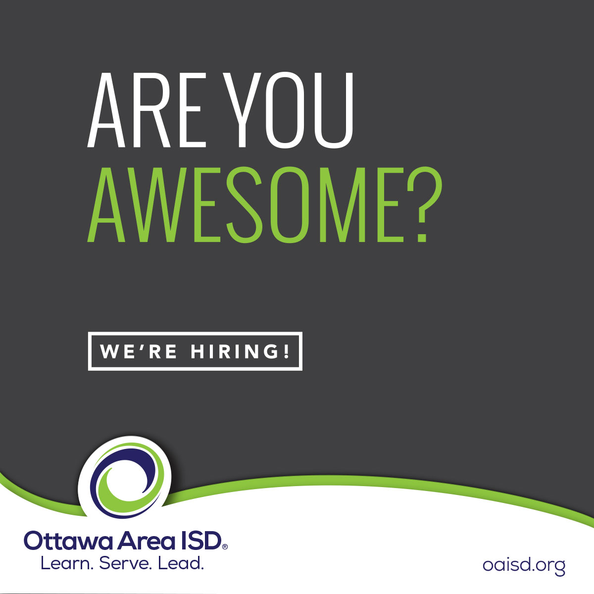 New Open Positions!
Accounts Payable Clerk 
Paraprofessional: Auto Body Program 
 Early Interventionist/ Speech and Language Pathologist 

oaisd.org/employment/
#Hiring #NowHiring