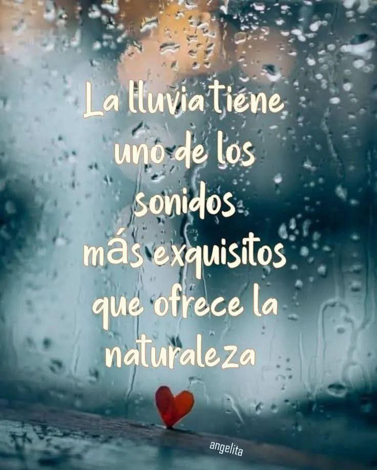 Lluvia, me gustas...
