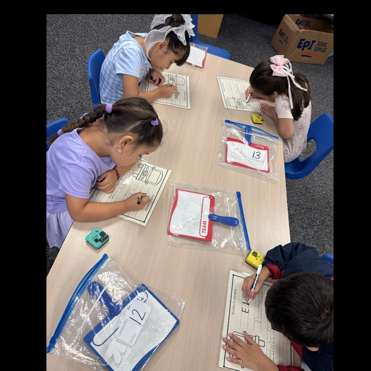 JeterElem's tweet photo. Busy little hands in Mrs. Gomezโs kindergarten class are mastering letter formation and proudly writing their first and last names! ๐ #wildaboutlearning #allinalvinisd https://t.co/WNEkzh6Vfu
