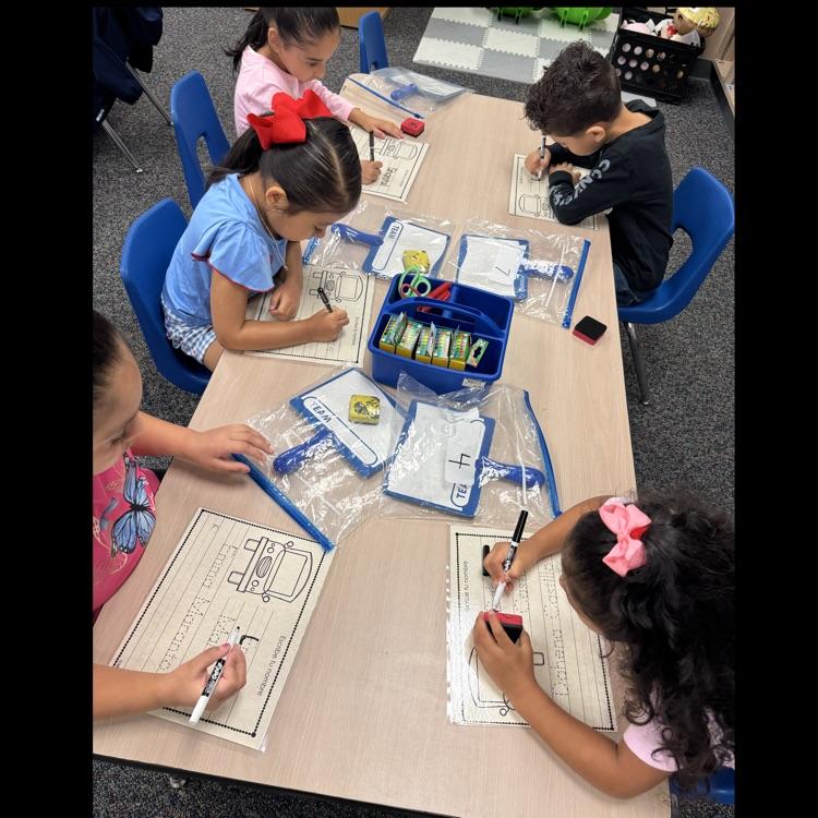 JeterElem's tweet photo. Busy little hands in Mrs. Gomezโs kindergarten class are mastering letter formation and proudly writing their first and last names! ๐ #wildaboutlearning #allinalvinisd https://t.co/WNEkzh6Vfu