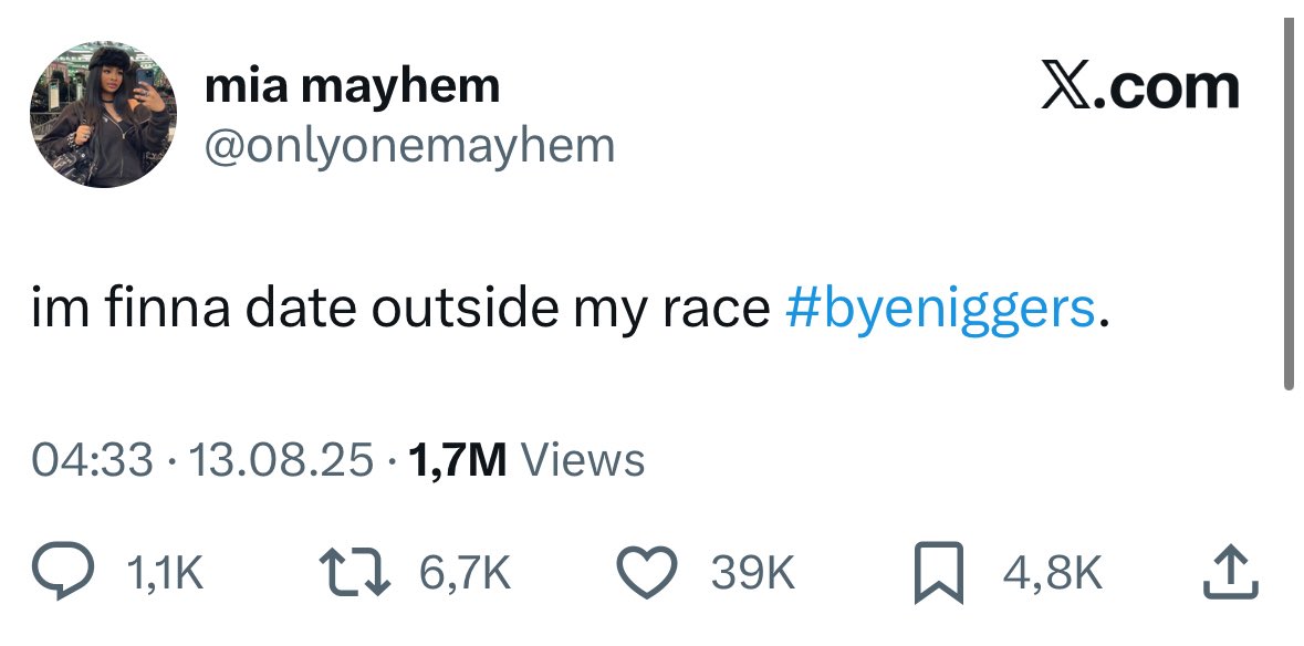 LLabeja's tweet photo. @RealLifeBratzs really nigger?? https://t.co/ifkZYTnpkv
