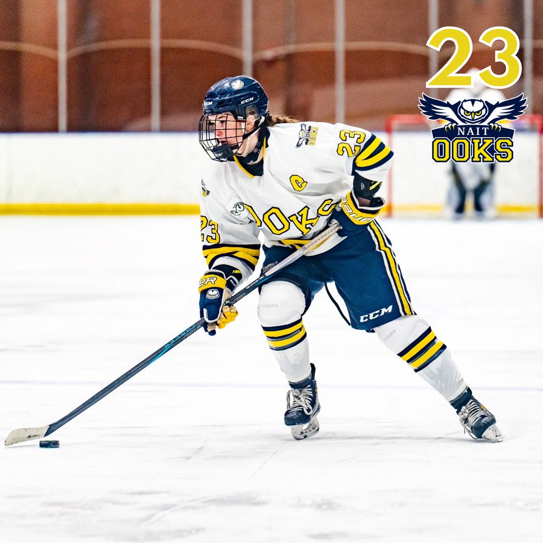 We’re 23 days away from our first game of the 2025-2026 season, let the countdown begin. Here’s a fun facts about #23 Julianne Crozier:

Something you did this summer that you think no one else did?  Surfed in Tofino 🏄‍♀️

#WedefineNAIT
#Ooks
#DefendTHENORTH
#OoksSOARTogether
#NAIT