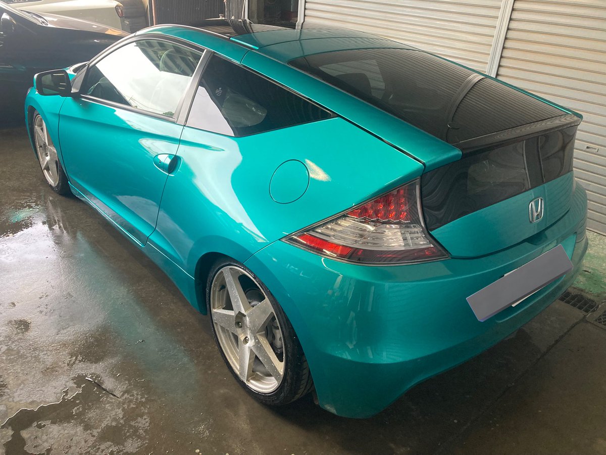 allpaint_1008's tweet photo. CR-Z
側オールペン ドア中 ボンネット裏塗装込み
アンテナｽﾑｰｼﾞﾝｸﾞ リアウオッシャーｽﾑｰｼﾞﾝｸﾞ  無限ウイング取り付け穴ｽﾑｰｼﾞﾝｸﾞ
ホワイトからﾗﾃﾞｨｱﾝﾄｸﾞﾘｰﾝﾒﾀﾘｯｸにオールペン
前後爪折り 無限サイドから純正サイドに変更
ご依頼ありがとうございました https://t.co/CcW2giZ9hV