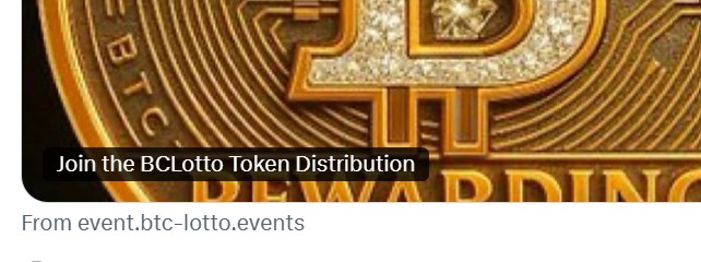 BTCLottoLLC's tweet photo. Notice to all!!  This is a scam. Do not respond to https://t.co/LDWoDpze3N! DM us if you have been scammed. We only do simple airdrops of our token BCLotto or airdrop Sol. If it's complicated. That's not us we keep it simple. Thank you.
From BCLotto Team https://t.co/eqMNG8OsB7