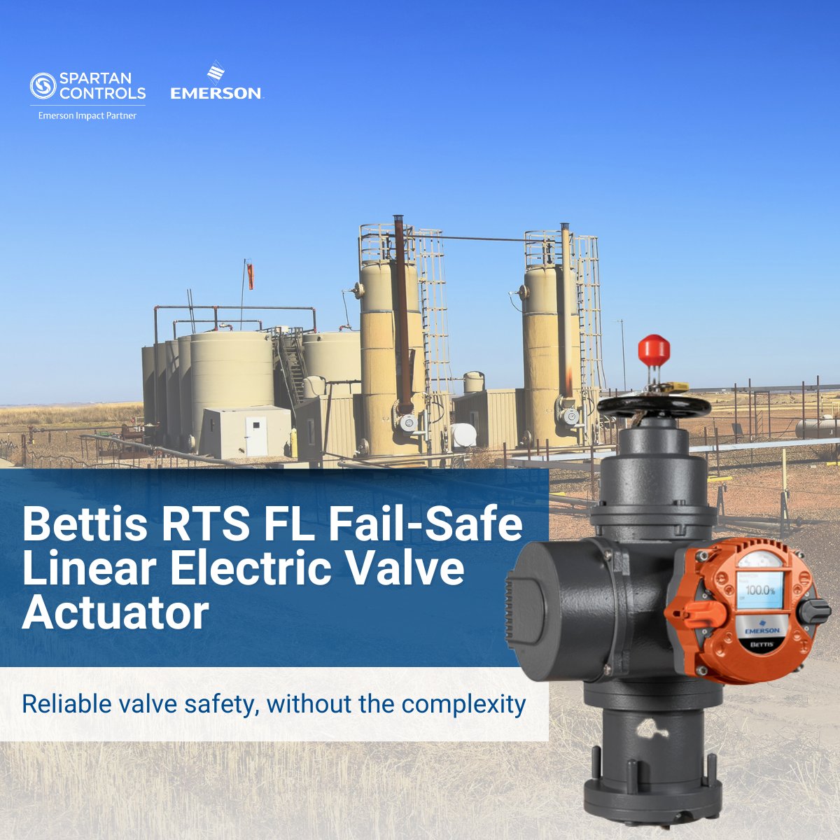 The Bettis RTS Fail-Safe Linear Electric Actuator uses a compact, mechanical spring-return design to move valves to a safe position on loss of power or signal. This solution supports more efficient operations across industries. spartancontrols.com/products/valve…