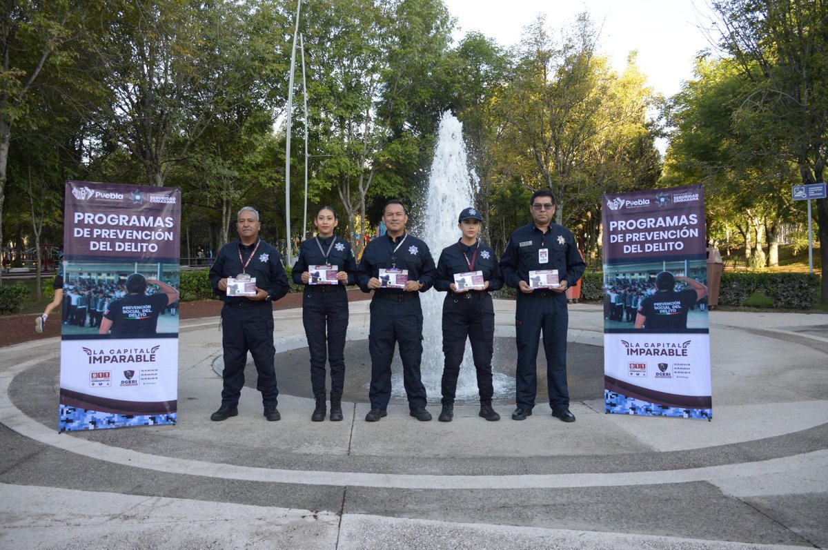 SSC_Pue's tweet photo. 🚨 Desde el Parque del Arte, el Departamento de Prevención del Delito invitó a las y los ciudadanos a descargar “Seguridad Inmediata”, para que, en caso de encontrarte en riesgo la unidad más cercana llegue a ti en minutos. https://t.co/K4wozHM9cl