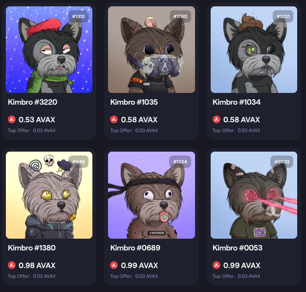 $Kimbo is not only a top rated meme, but it has its own NFT.  Meme's and their NFTs work together in a bull market.  As I see it, when $Kimbo rips, its NFTs will rip.

Check them out at LFJ!