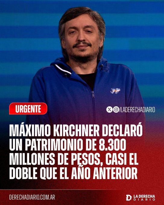 No arrepentidos de haber votado a Milei (@noarrepentidos) on Twitter photo <a href="/Sabbatella/">Martín Sabbatella</a> <a href="/KirchnerMaximo_/">Máximo Kirchner</a> Claridad y convicción sobre cómo duplicar tu patrimonio siendo funcionario público. <a href="/Sabbatella/">Martín Sabbatella</a> <a href="/KirchnerMaximo_/">Máximo Kirchner</a> Claridad y convicción sobre cómo duplicar tu patrimonio siendo funcionario público.