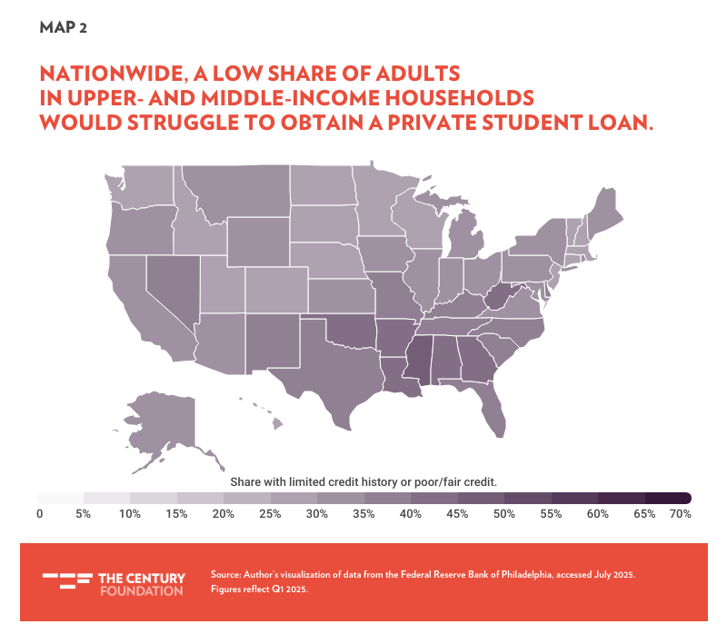 nasfaa's tweet photo. The elimination of the #GradPLUS loan program, due to the #OneBigBeautifulBill Act, will result in many more adults struggling to obtain a private #StudentLoan to fund their graduate education, according to a new analysis from @TCFdotorg: https://t.co/AhBHyunqeG https://t.co/N3dGIZ9H6u