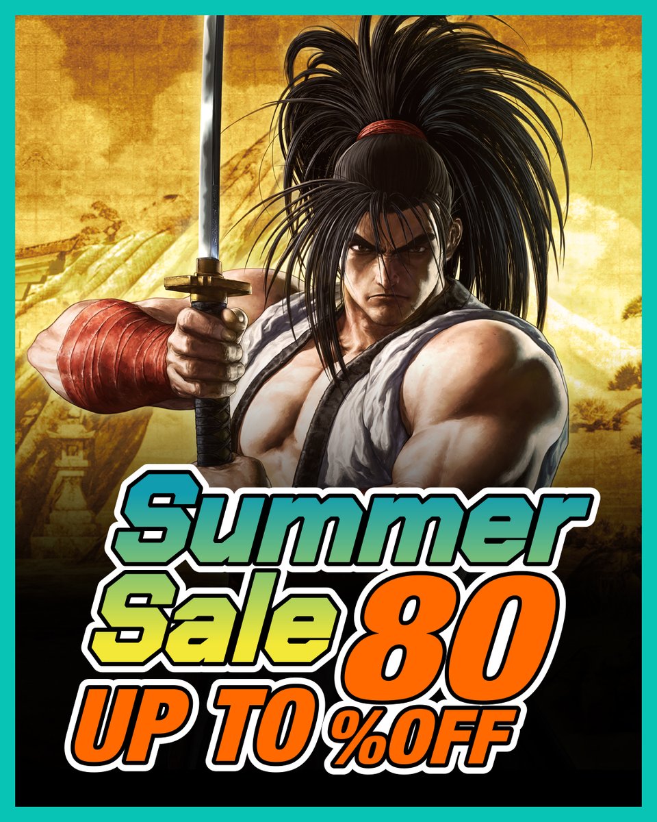 ☀️🏖️ Summer Sale is ON! 🏖️☀️

SAMURAI SHODOWN DELUXE EDITION
is now 80% OFF on PlayStation Store / Nintendo eShop / Xbox‼️

🗓️ The sale runs until Tuesday, August 27 (PDT)!

🛍️ Other popular titles are also on sale🎉
✅ Check each store for details!