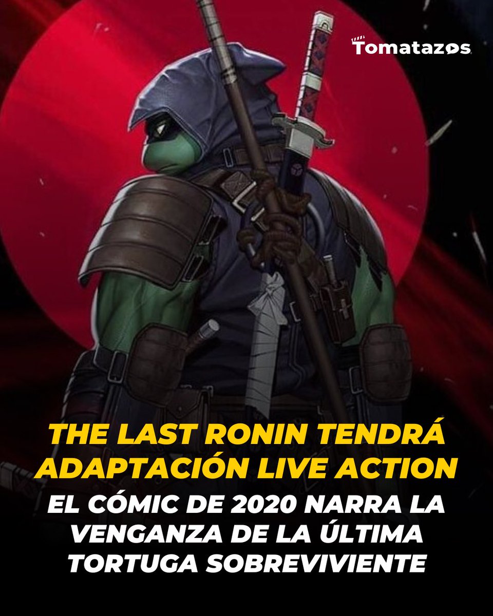 BREAKING 🚨 En #Paramount se está trabajando en una cinta live action de #LasTortugasNinja que adapte la historia de #TheLastRonin, cómic donde 3 de los 4 hermanos Ninja son asesinados y el único sobreviviente está en una cruzada en búsqueda de venganza 🐢