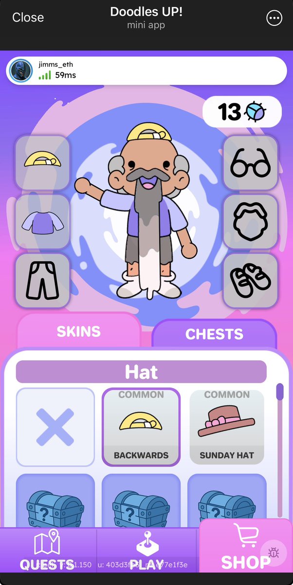 So it begins! 
Collecting new wearables on ton.
With <a href="/Doodles_UP/">Doodles UP</a> 
<a href="/doodles/">doodles</a> 
<a href="/telegram/">Telegram Messenger</a> 
<a href="/elympics_ai/">Elympics</a> 
<a href="/Lootly_io/">Lootly</a> 

Already feeling the addiction 🤦🏻‍♂️