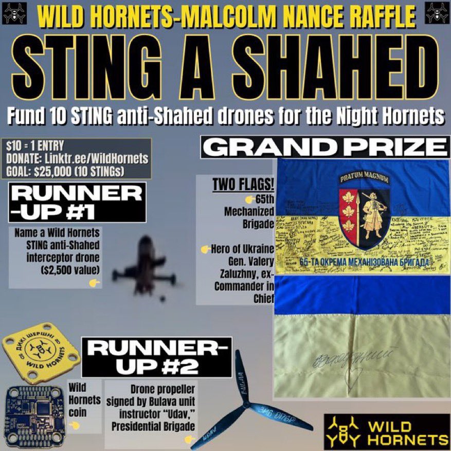 Wende🎗️🐝 🏴☠️ (@wendehopes) on Twitter photo 🚨 MATCH ALERT 🚨
Our Wild Hornets raffle just got another major boost — thanks to <a href="/Swidstrand/">Staffan Widstrand</a>, we’ve got $1,000 (100 tickets!) ready to MATCH every donation! 🐝
🎟️🎟️Double your tickets before it’s all gone
You’ve already fully funded 5 STING Interceptors and have $615 toward 🚨 MATCH ALERT 🚨
Our Wild Hornets raffle just got another major boost — thanks to <a href="/Swidstrand/">Staffan Widstrand</a>, we’ve got $1,000 (100 tickets!) ready to MATCH every donation! 🐝
🎟️🎟️Double your tickets before it’s all gone
You’ve already fully funded 5 STING Interceptors and have $615 toward