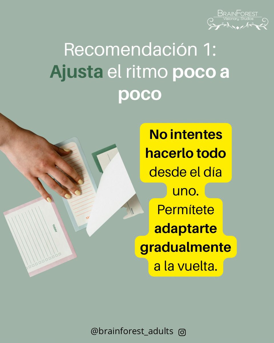 BrainForest_Vis's tweet photo. 🌿 Volver a la rutina significa perder el equilibrio. La evidencia muestra que los pequeños hábitos de autocuidado reducen el estrés y facilitan la adaptación tras las vacaciones. 📖 De Bloom et al., 2013 |¿Qué hábito vas a cuidar este regreso?#SaludMental #Autocuidado https://t.co/4RpDjckN1K