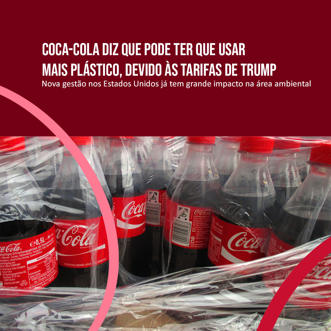 Coca-cola diz que pode ter que usar mais plástico, devido às tarifas de Trump
Nova gestão nos Estados Unidos já tem grande impacto na área ambiental

Veja: pick-upau.org.br/plasticnothank…
Conheça: plasticnothanks.org