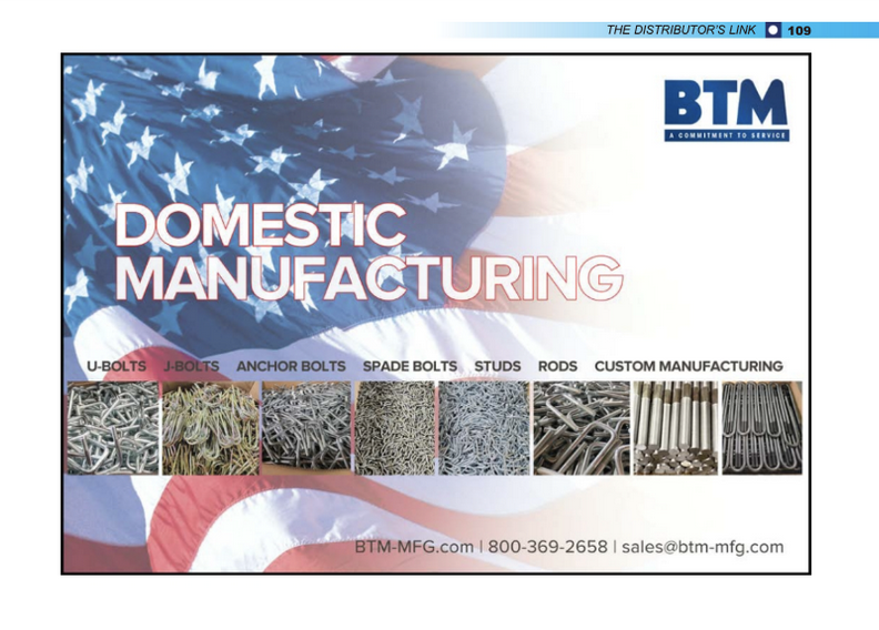 BTM Manufacturing - Domestic Fastener Manufacturer tweet media