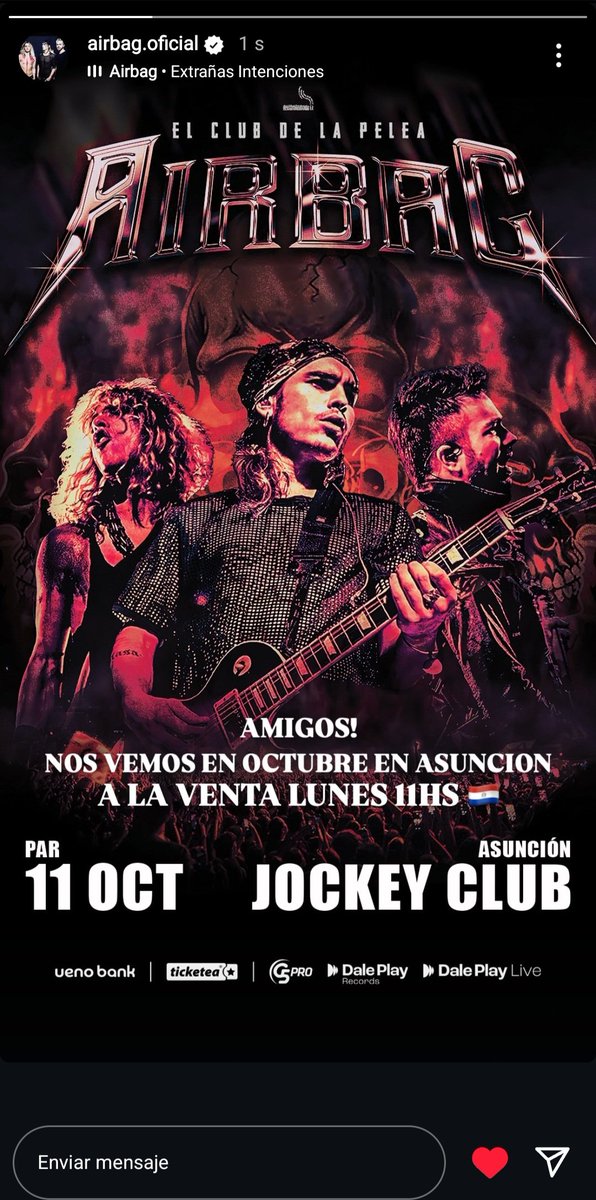ale (@_aleerbakera) on Twitter photo UNITE NENEEEEE
NOS VEMOS EL 11
๐ญ๐ญ๐ต๐พ
<a href="/AIRBAGoficial/">Patricio Sardelli</a> <a href="/GuidoAIRBAG/">Guido Armido</a> <a href="/GastonSardelli/">Gastรณn Sardelli</a> UNITE NENEEEEE
NOS VEMOS EL 11
๐ญ๐ญ๐ต๐พ
<a href="/AIRBAGoficial/">Patricio Sardelli</a> <a href="/GuidoAIRBAG/">Guido Armido</a> <a href="/GastonSardelli/">Gastรณn Sardelli</a>