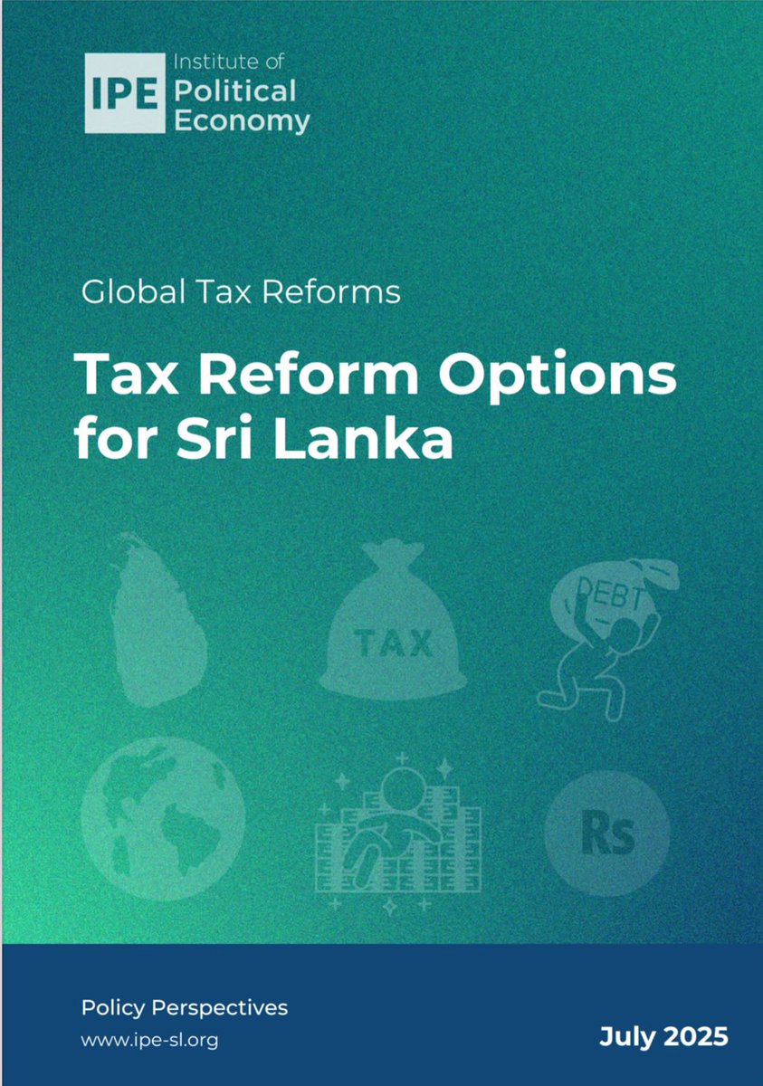ipe_sl's tweet image. Tax reform options for Sri Lanka. 
ipe-sl.org/wp-content/upl…

@icrict @FaccioTommaso @TaxJusticeUK @QParrinello @arodriguezllach @latindadd @taxobservatory @Jayati1609